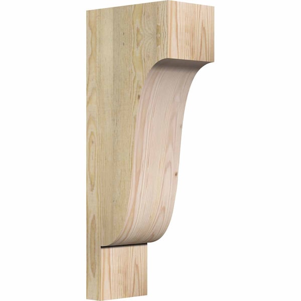 Ekena Millwork Newport Rough Sawn Corbel, Douglas Fir, 6"W x 10"D x 26"H COR06X10X26NEW00RDF - main